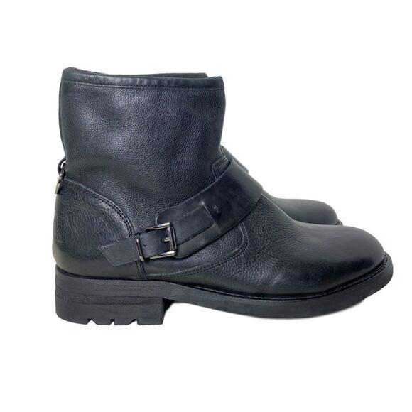Hudson London Mac Buckle Booties - Picture 1 of 5